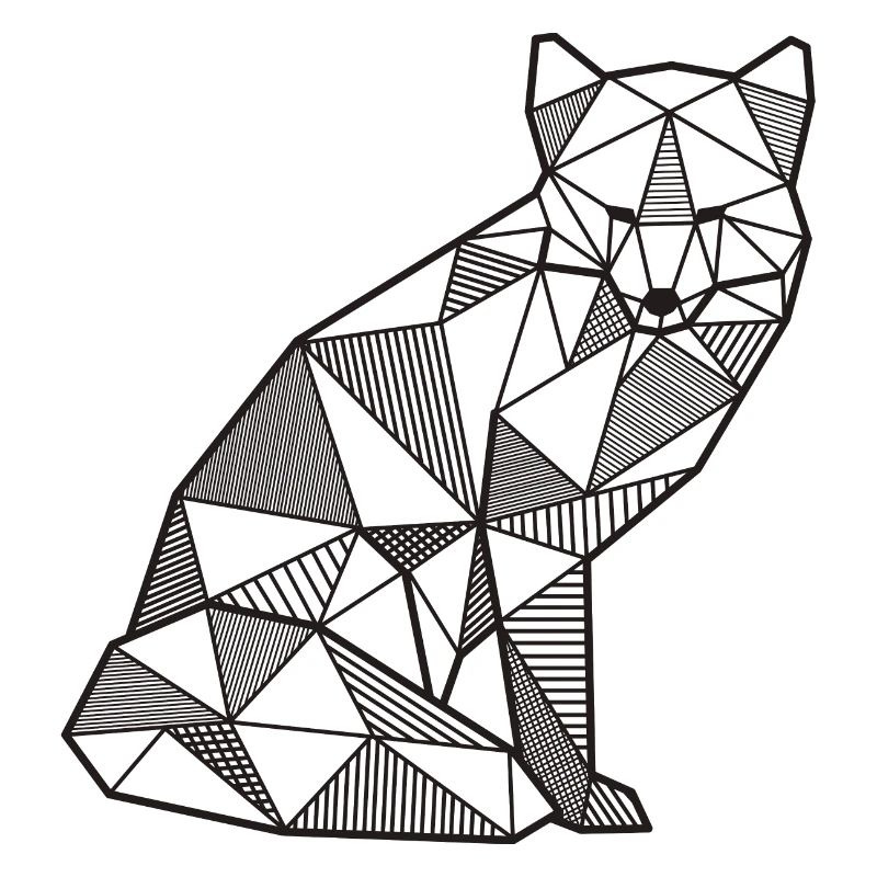 Fuchs Geometrisch fox Geschenk idee Wald wild Tier