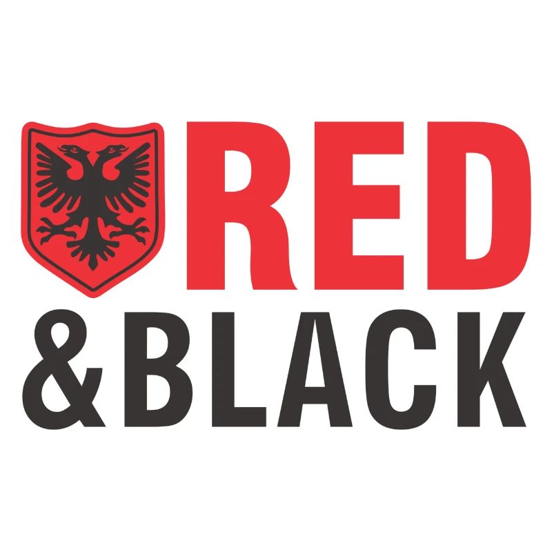 Albanian eagle red and black