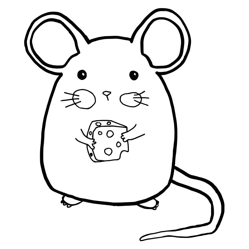Mouse with cheese
