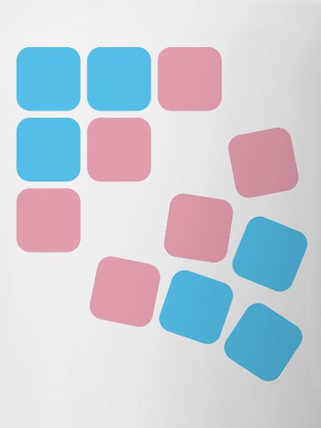 Transgender Pride square field
