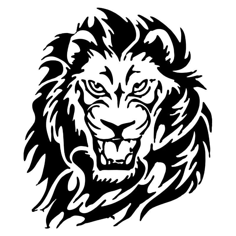 Lion en colère