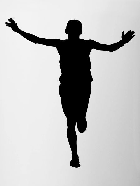 running man face - man running