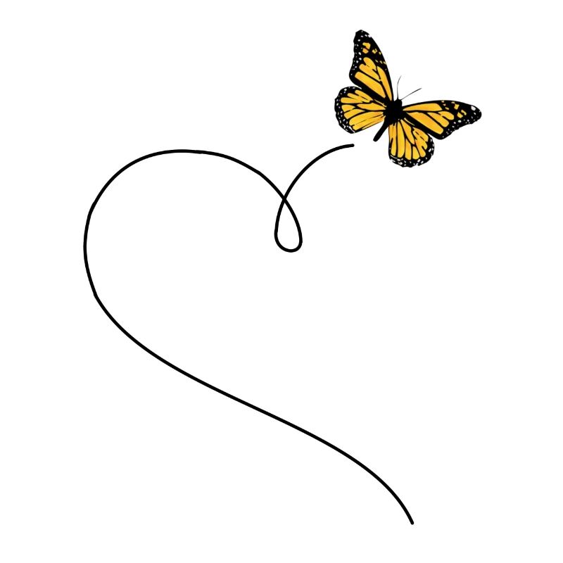 Schmetterling mit Herz