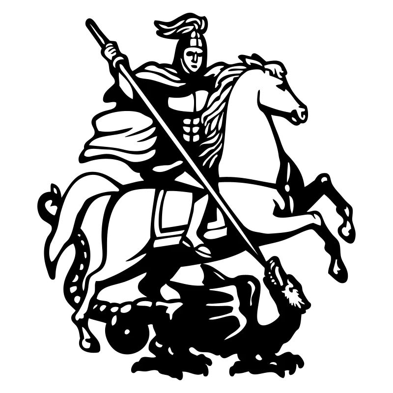 chevalier saint Georges terrassant le dragon