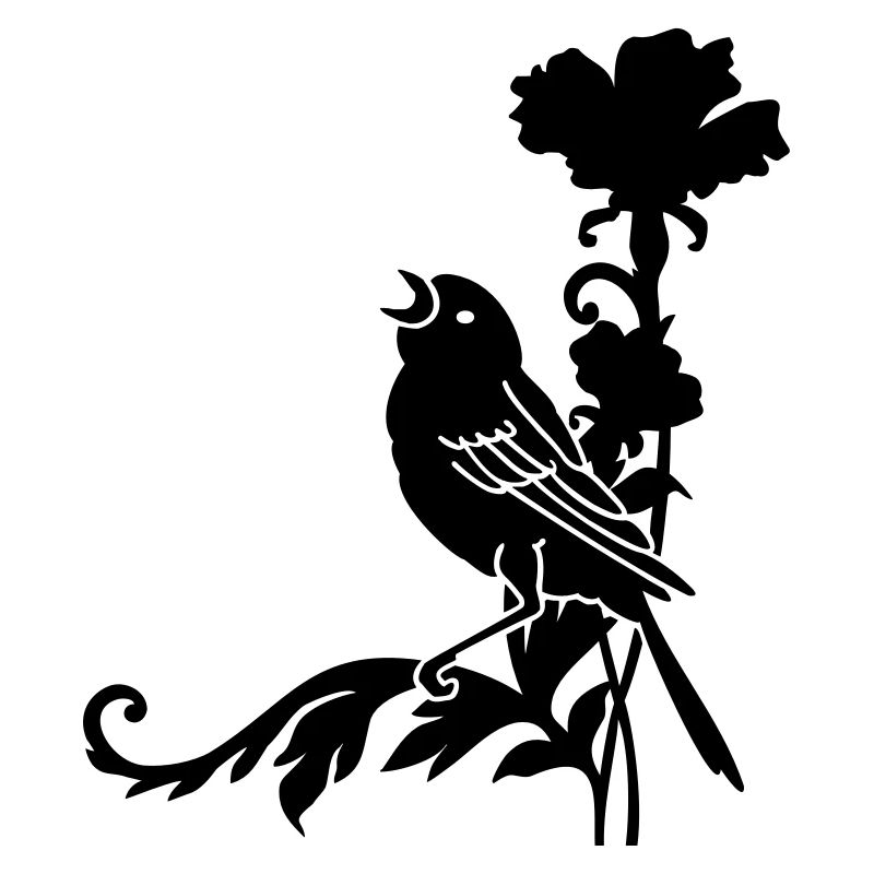 Spatz auf einer Nelke / sparrow n carnation (1c)