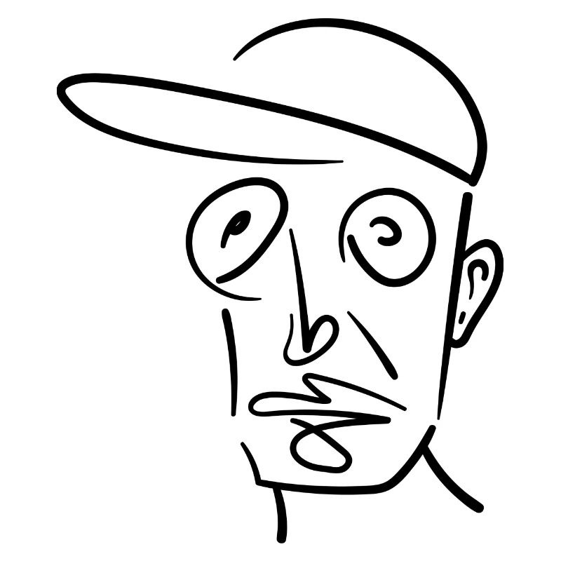 Abstract Face Beyond 2 Black