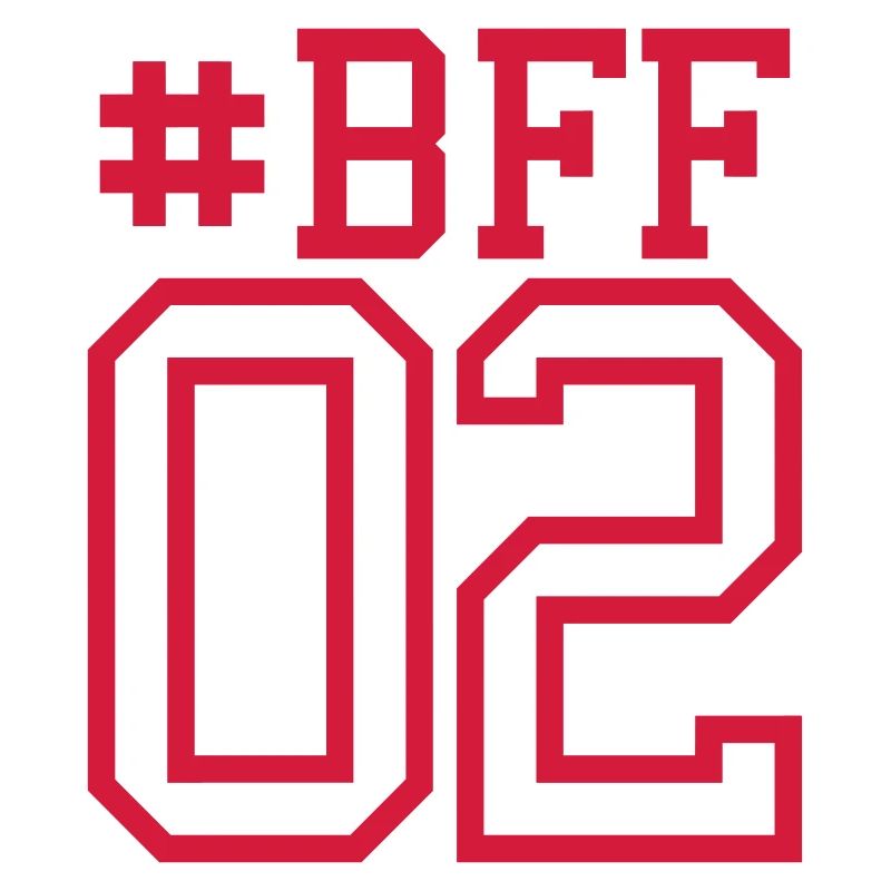 Nummer 02 2 BFF Beste Freunde Freundin