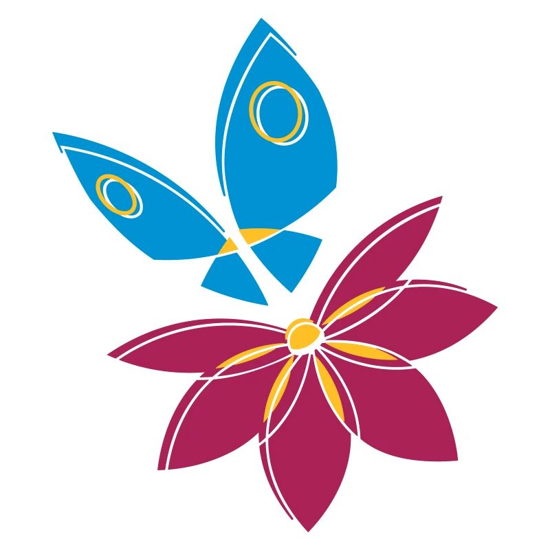 Papillon et fleur
