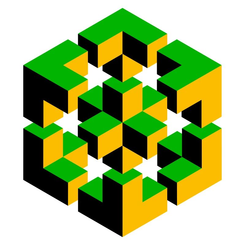 impossible figure Escher cube geometry fantasy