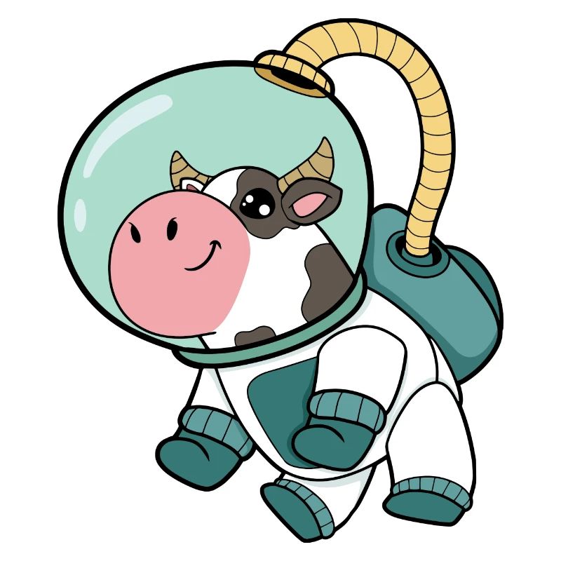 Vache astronaute