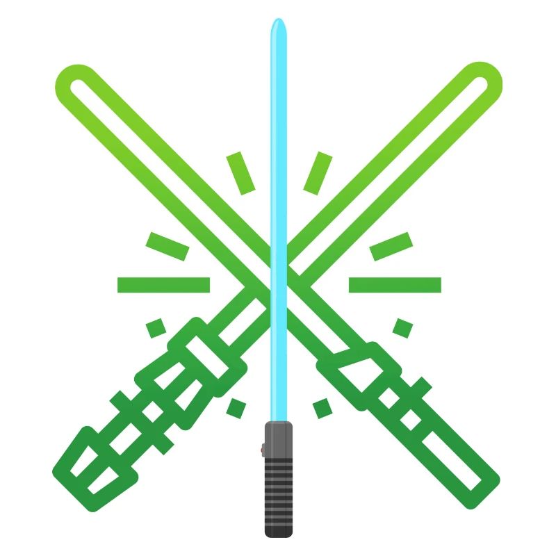 Sabre Laser Vert Bleu