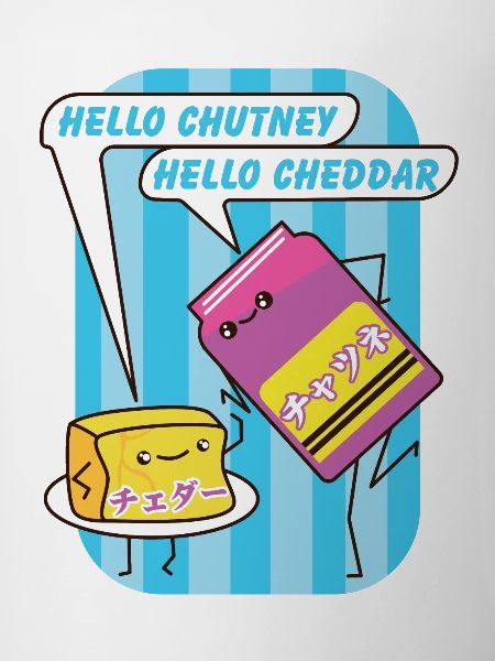 Cheddar and chutney kawaii.