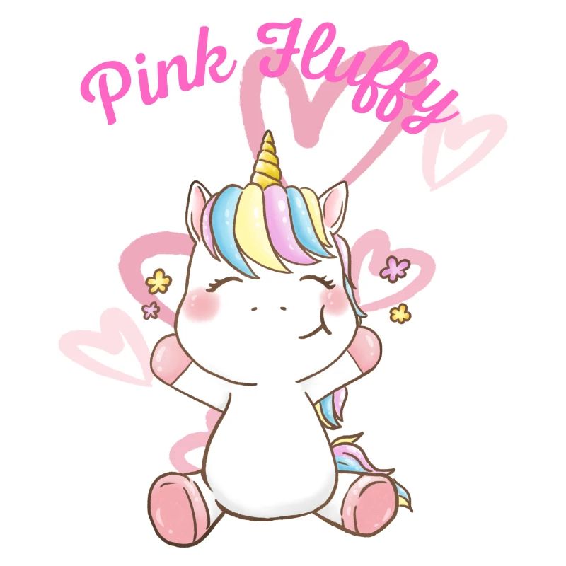 Licorne rose moelleuse