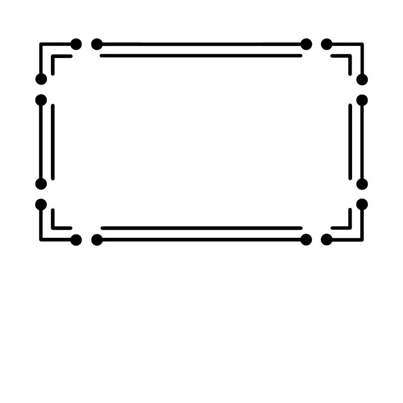 Frame Line Stroke Punke in black