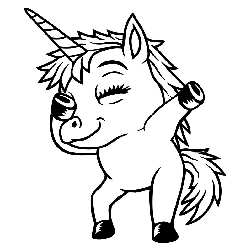Cool Party Licorne Dabbing