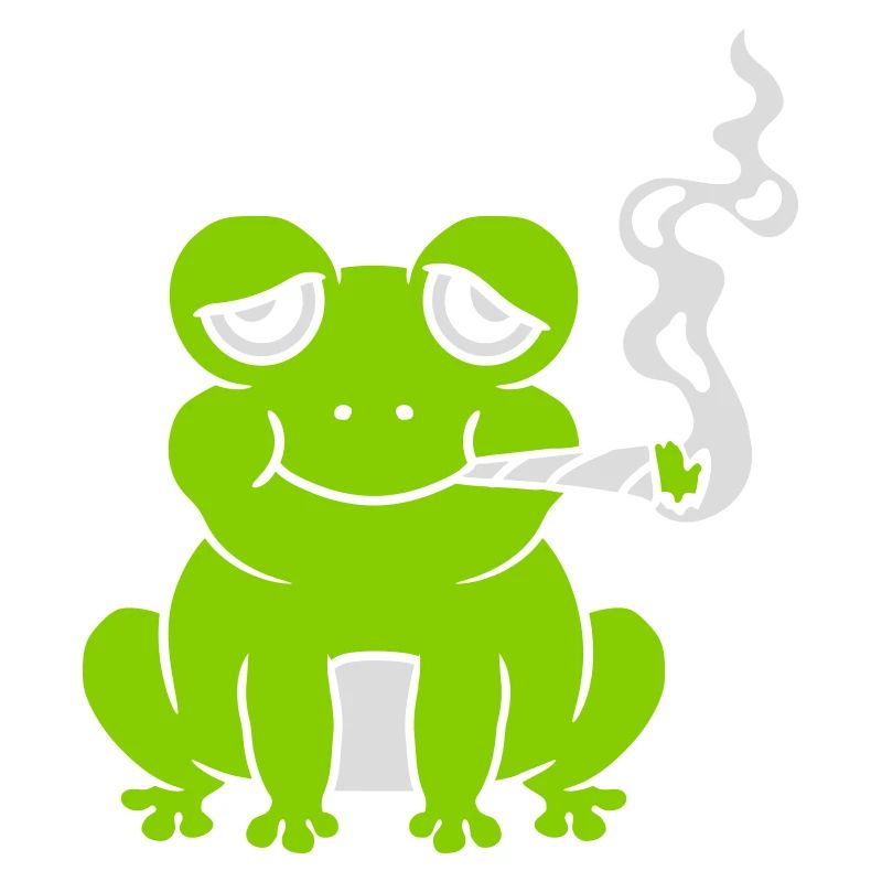 Weed Joint Frog Stoned