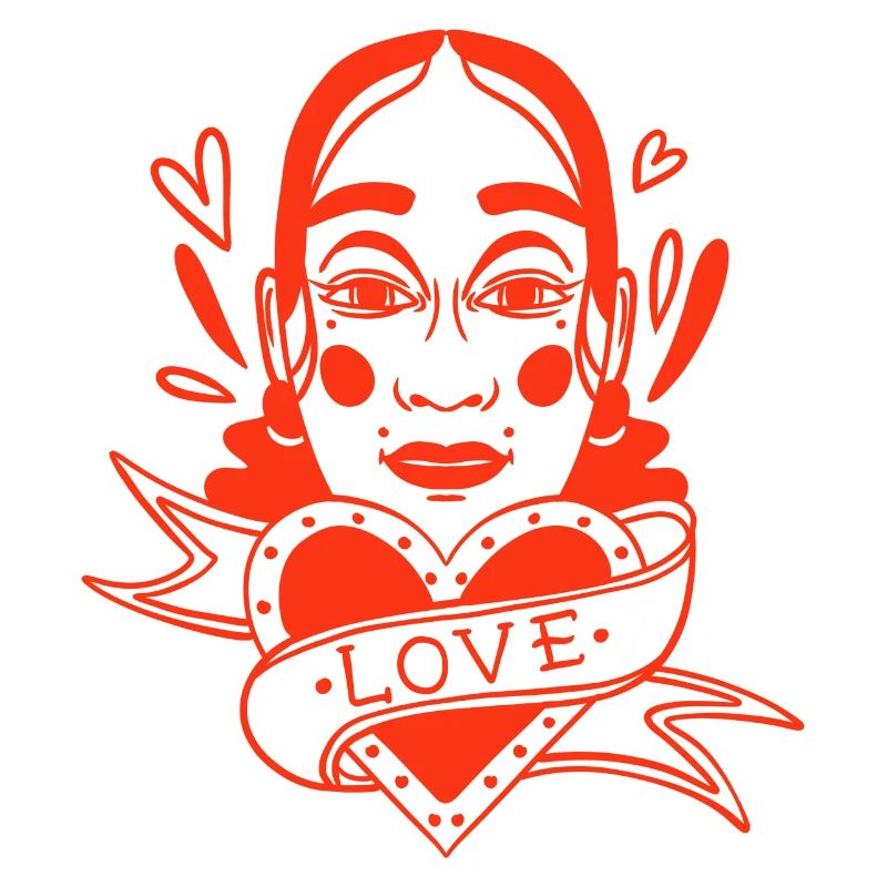 love portrait white