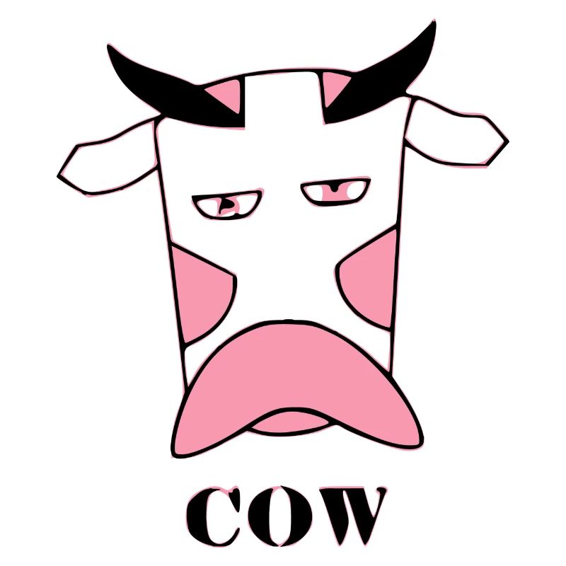 Tête de vache triste