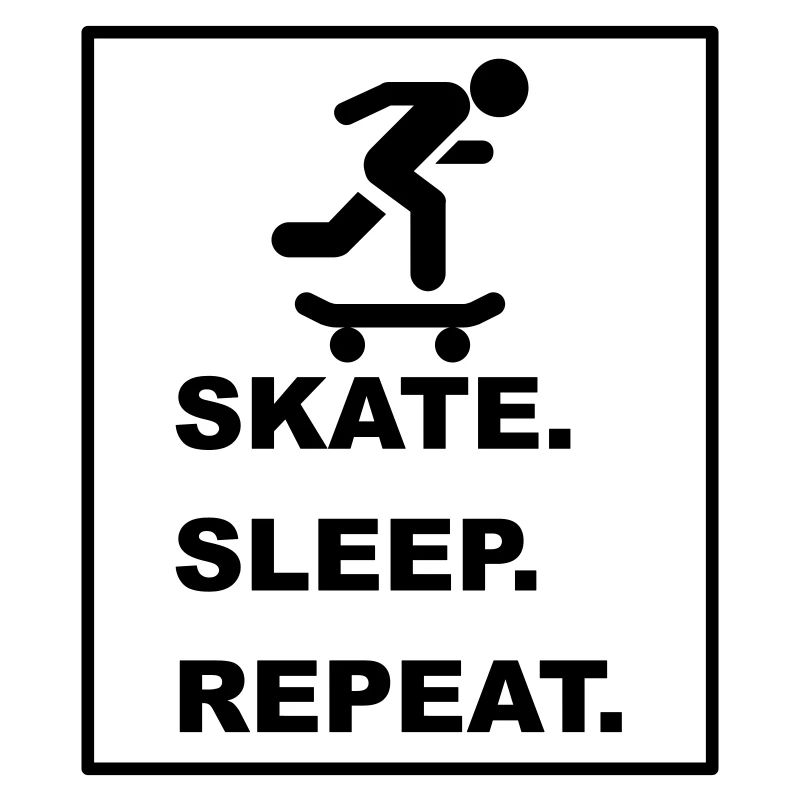 Cool "Skate Sleep Repeat" design for him and her