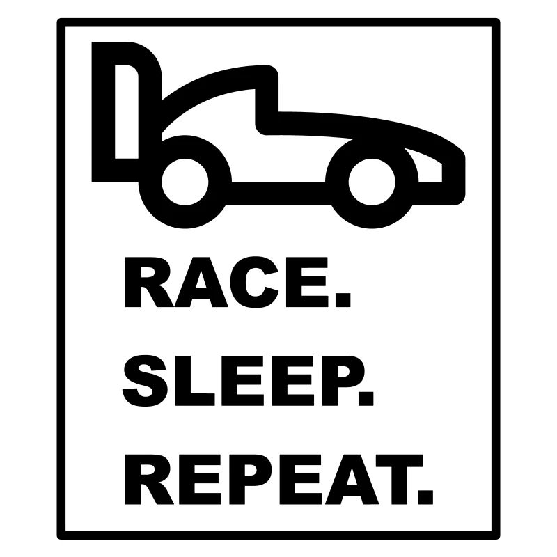 Cool "Race Sleep Repeat" design for him and her