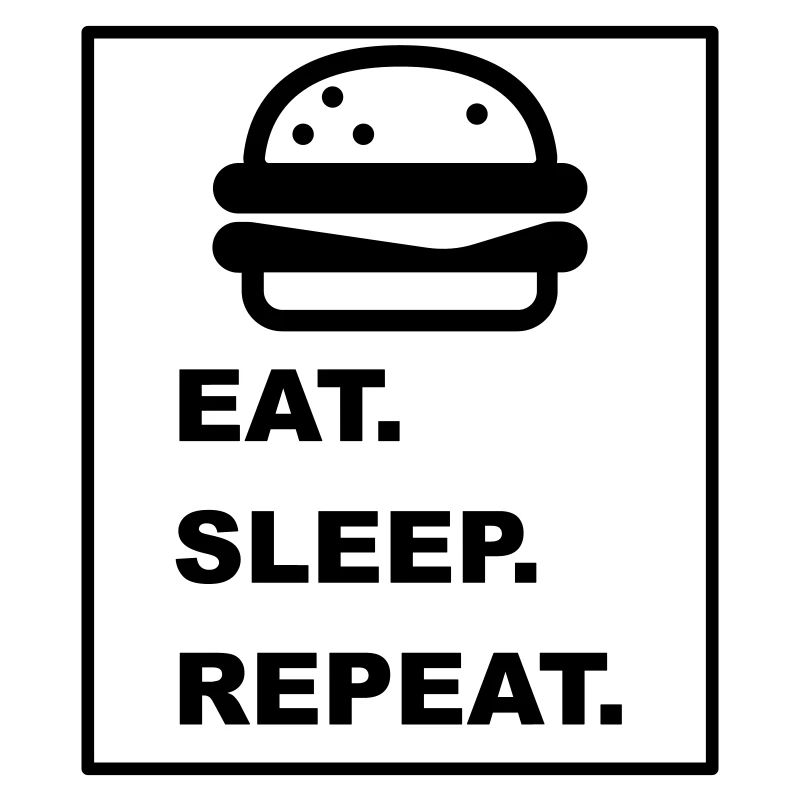 Cool "Eat Sleep Repeat" design for him and her