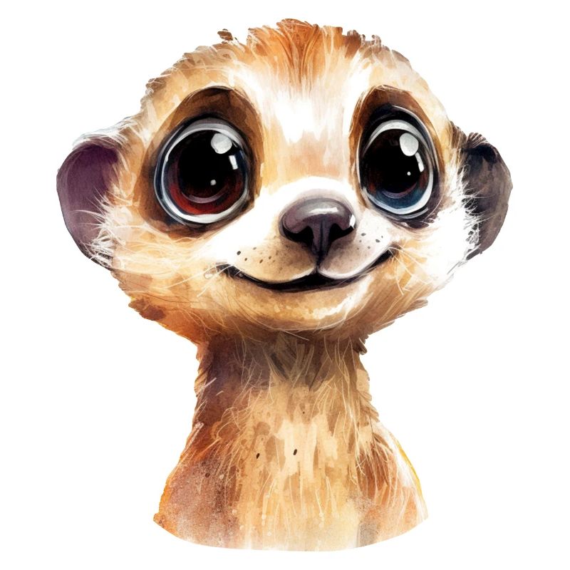 Suricate Dessin Aquarelle