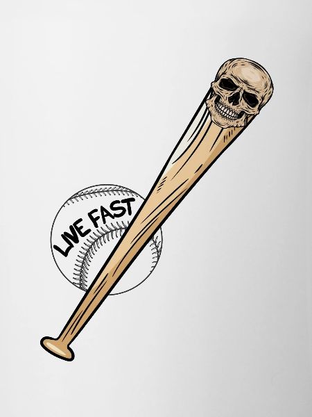 Baseball-Schädel Baseball Skull