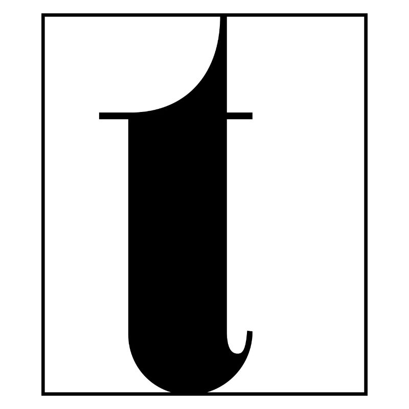 Buchstaben-Alphabet t