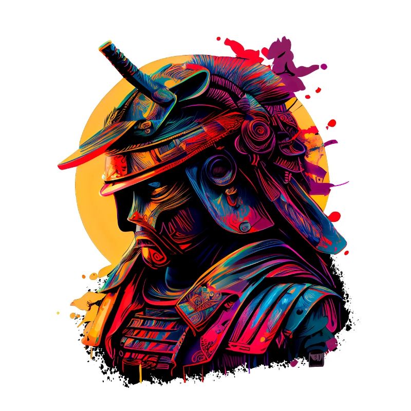 Illustration Samurai Krieger Japan
