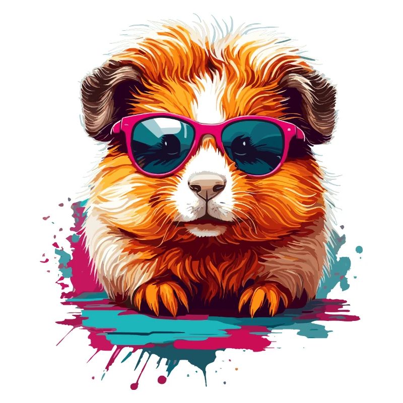 Lunettes de soleil cochon d’Inde Cool Mignon