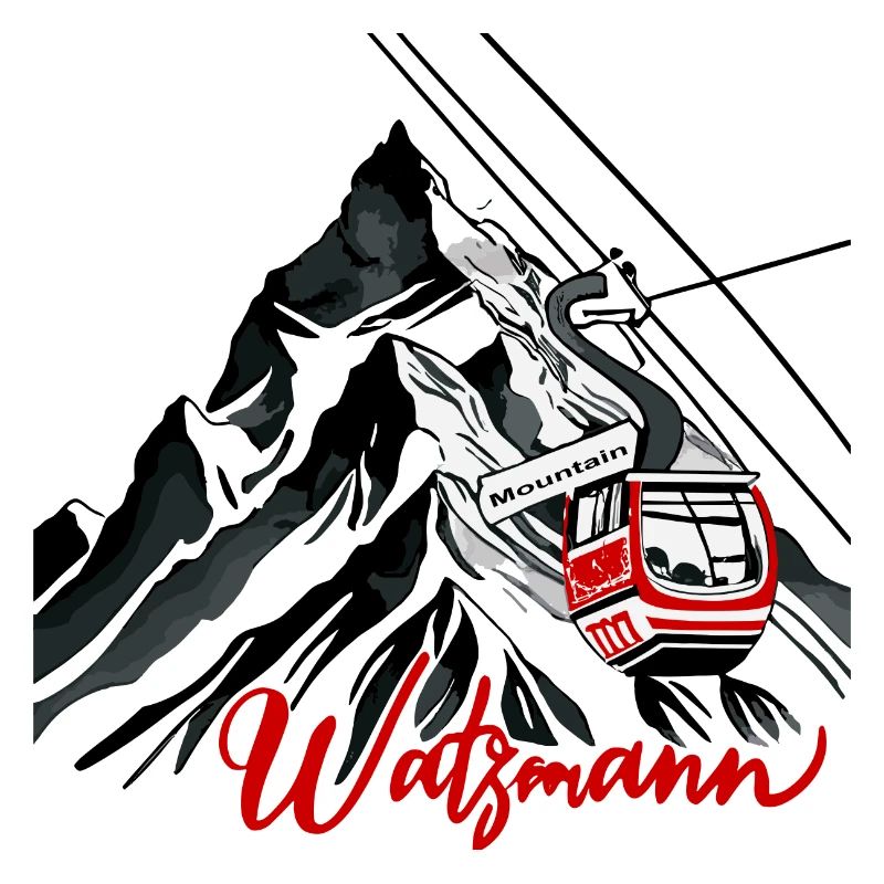 Watzmann Cable Car Mountain Romance Panorama