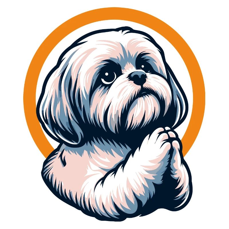 Dear God Shih Tzu Praying
