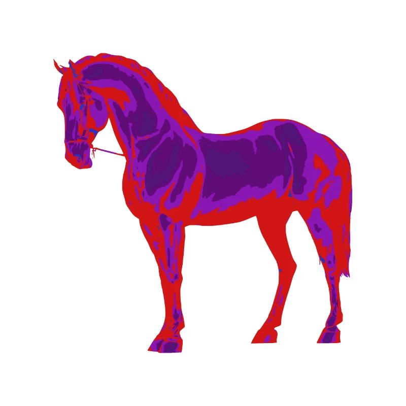 Pferd neon