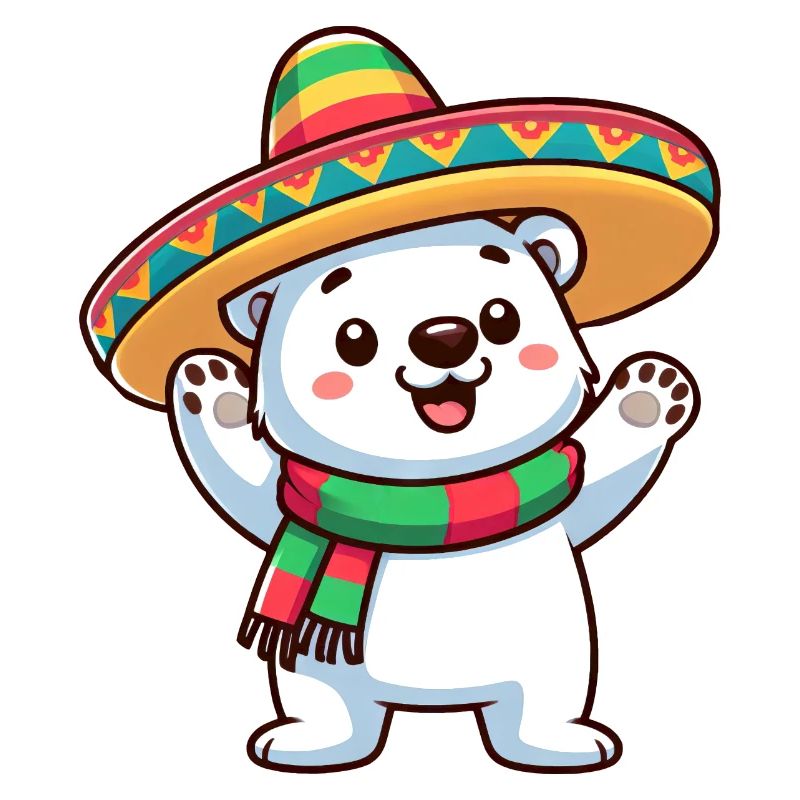 Cinco de Mayo Eisbär: Festliches Design