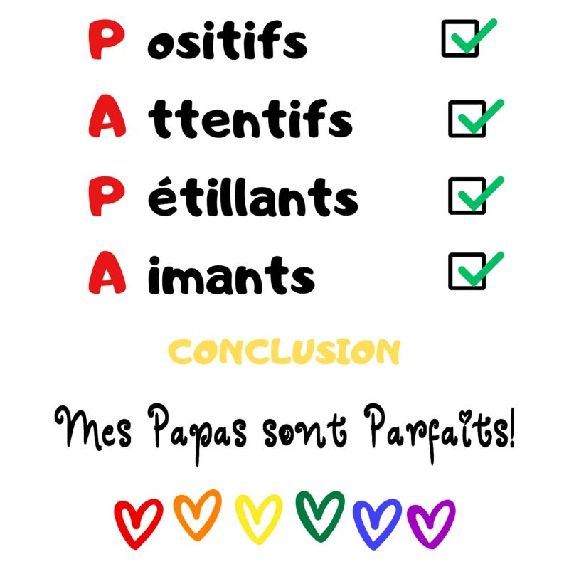 Mes papas sont parfaits message amour papas gays 2