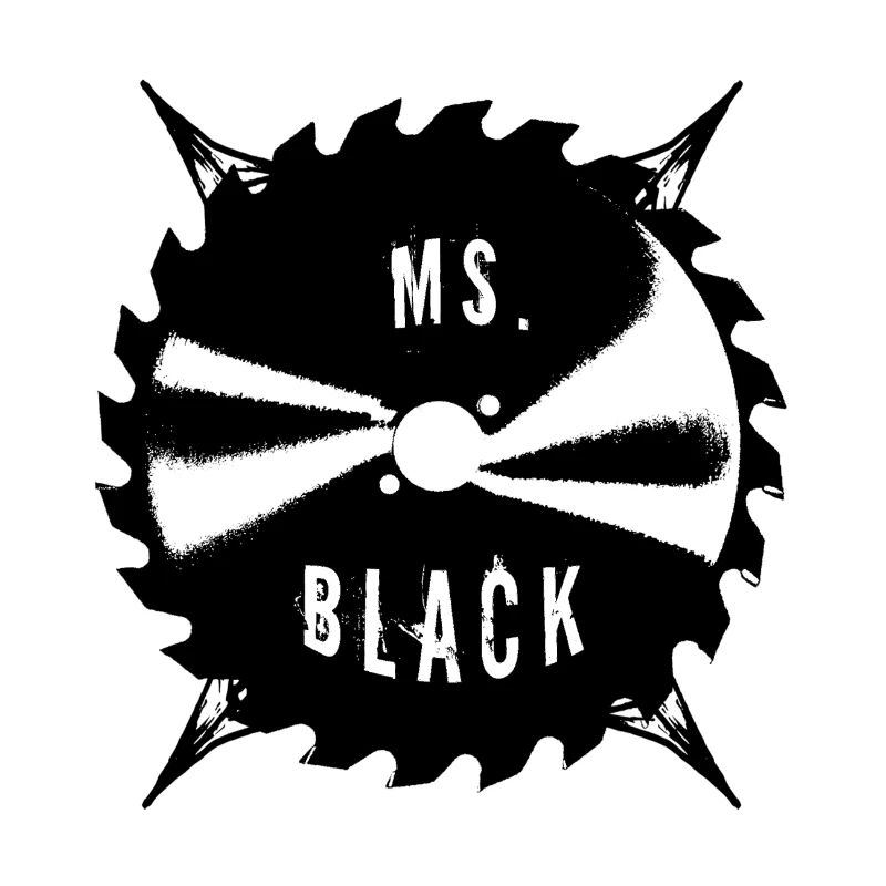 Ms. Black Saw Blade Logo