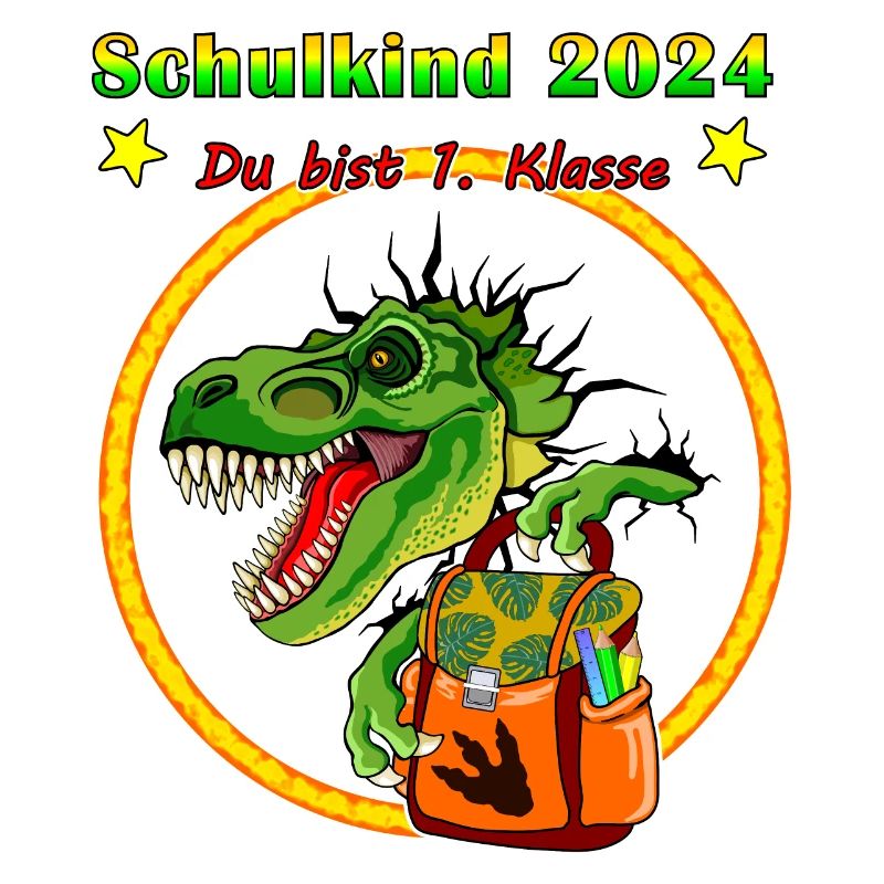 Schulkind Einschulung 2024 TRex