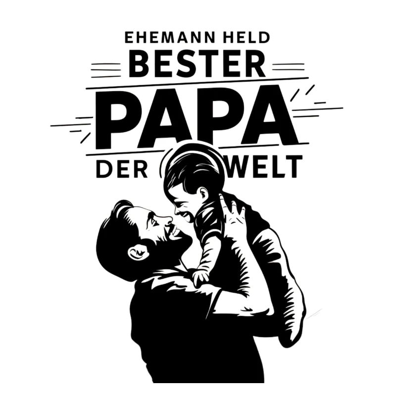 Ehemann Held bester Papa der Welt