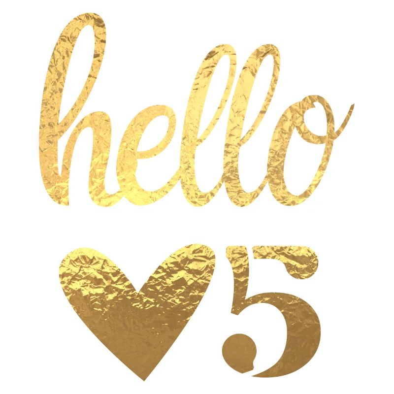 Hello 5 doré