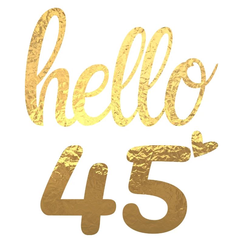 Hello 45 doré
