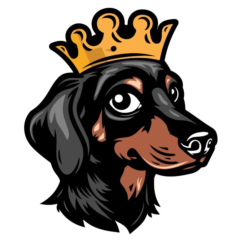 Teckel Chien Teckel Couronne