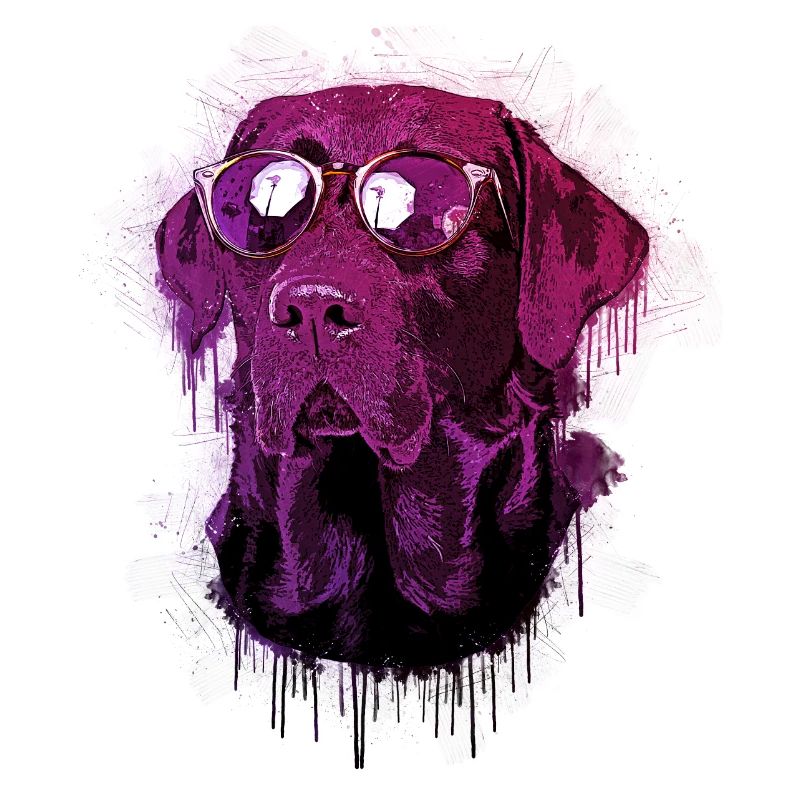 Labrador mit Sonnenbrille