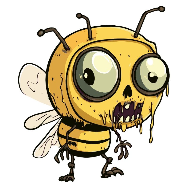 Bee Halloween Comic Funny