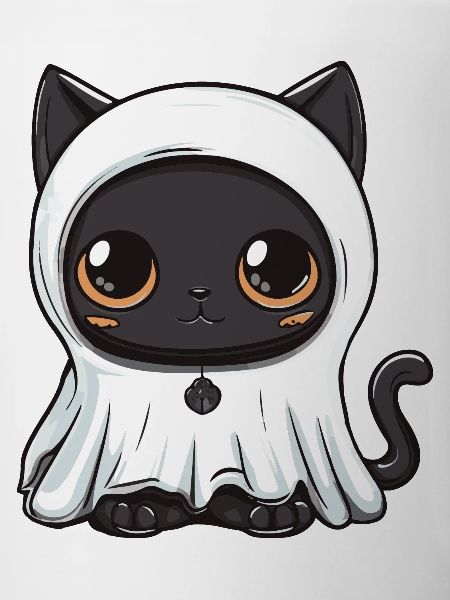 Panther Halloween Funny Ghost