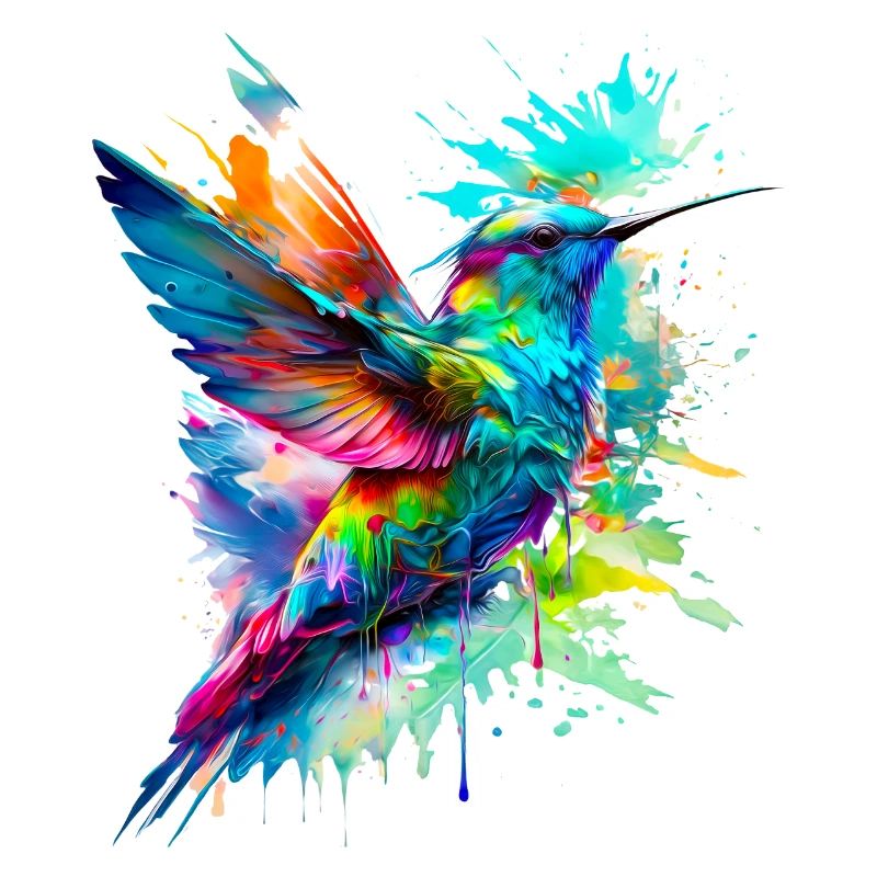 Bemalter Kolibri