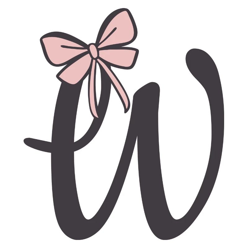 Initial letter W bow