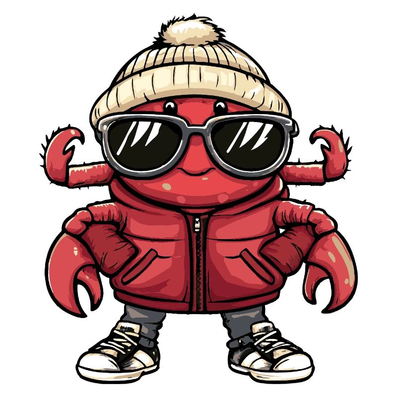 Krebs Krabbe Cool Comic