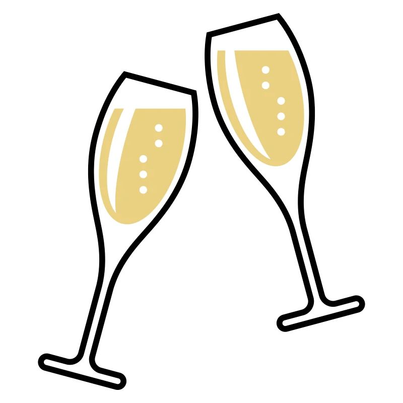 2 verres à (vin mousseux / ovale / zu / 2C)