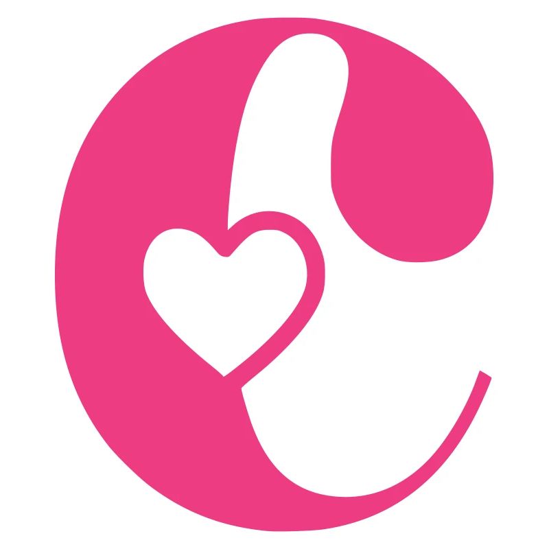 Letter c Initial letter with heart