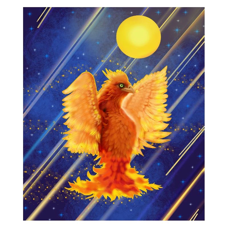 Cosmic Glowing Firebird: Cyber-Semurg